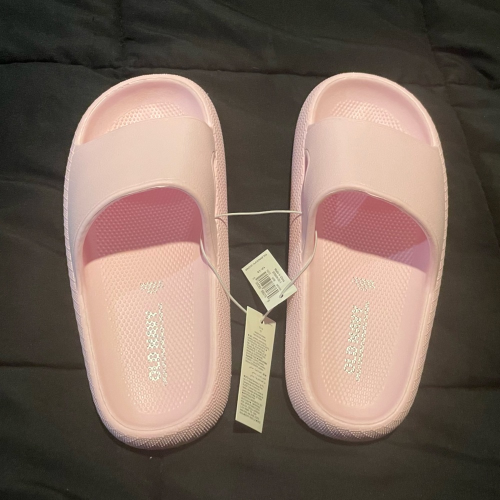 🆕 Old Navy Kids Gender-Neutral Slide Sandals Pink Size 12/13 Y - Picture 3 of 9
